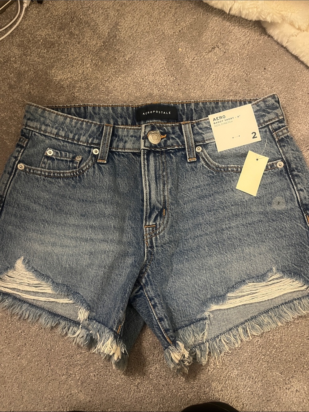 Aeropostale Jean shorts- Baggy short 4” non stretch